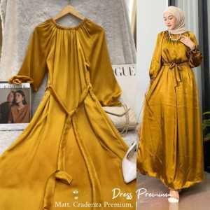 GAMIS CRADENZA SATIN SILK PREMIUM GAMIS KONDANGAN / LUNA DRESS BAHAN CRADENZA SATIN SILK PREMIUM