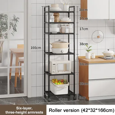 Kitchen Rack Shelf Multi-Layer Kitchen Organizer Microwave Storage Rack Stainless