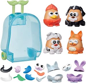 POTATO HEAD Pet-Tato Tots Pet-Themed Set with 31 Parts and Pieces Plus Rolling Carry Case Toddler and Preschool Toys for Girls and Boys 2 and Up (Exclusive)
