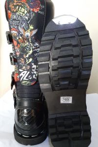 Sepatu Trail Motocross Printing dengan Ujung Besi Motif Oneal Mayheum Crank