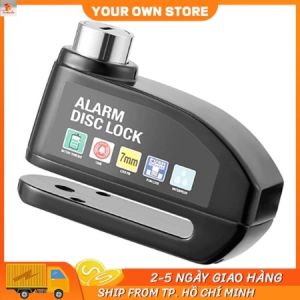 Khóa phanh đĩa báo động xe máy kèm khóa đĩa báo động chống trộm
