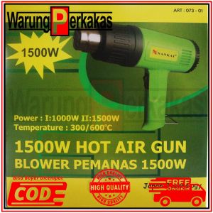 Nankai Heat Air Gun / Hot Gun / Blower Pemanas PVC Plastik Besi DLL Lengkap Aksessories