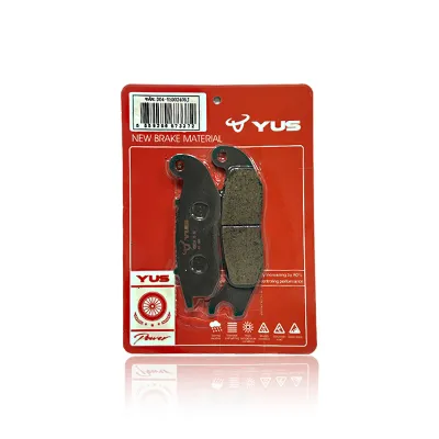 ผ้าเบรคหน้า HONDA CLICK150 ADV150 ( ปี2019 ) PCX150 PCX160 สีดำ ผ้าเบรค แบรนด์ YUS มีเก็บเงินปลายทาง