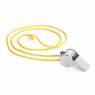 LUMIQLO Loud Sound Metal Whistle With Rope Stainless Steel Referee Whistle Professional Portable Soccer Whistles Sports Events