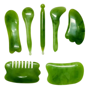 Bộ Dụng Cụ Ấn Huyệt Cạo Gió Bộ Ngọc Dưỡng Sinh SPA Ngọc Cạo Gió Ấn Huyệt 7 Món