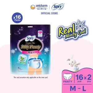 SOFY Comfort Nite 360 Panty Cool Overnight Panty M-L 2pcs (16 Packs)