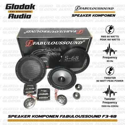 Speaker split Komponen bass car audio Fabulous sound FS 68 /Speaker 65 inch set