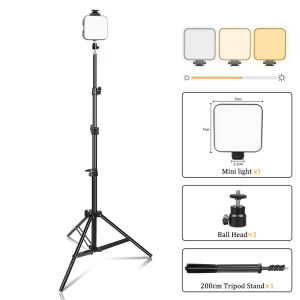 2500k-6500K LED Video Light Camera Fill Lights Lamp 3 Light Mode Portable Photography Lighting Rechargeable for DJI Sony DSLR Nikon Cameras