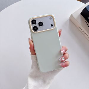 Glossy Macaron Color Jelly Protective Phone Case For iPhone 17 16 15 14 13 12 Pro Max INS Korean Fresh Anti-scratch Back Cover