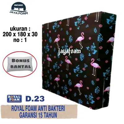 Kasur Busa 200 x 180 x 30 Royalfoam Garansi 15 Tahun Kasur Nomer 1 Kasur Anti Bakteri Kasur Royal Tebal 30 Kasur Kesehatan Kasur Murah Anti Kempes Gratis Bantal Inoac