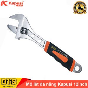 Mỏ lết đa năng đổi đầu 12 inch/ 310mm Kapusi JAPAN thép CR-V vặn đai ốc mở ống nước