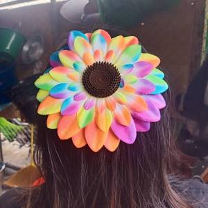 ดอกทานตะวัน กิ๊บติดผมดอกทานตะวัน กิ๊บติดดอกไม้ประดิษฐ์ ดอกไม้ประดิษฐ์ ขนาดกว้าง15ซม.