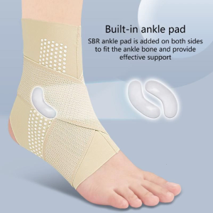 Men Women Feet Support Stabilizer Heel Wrap Ankle Brace Compression Sleeve Adjustable Leg Splints Immobilizer Wrap Guard