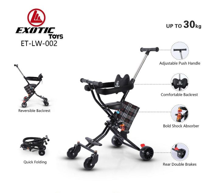 Exotic magic stroller micro trike lw 002 roda Lazada Indonesia