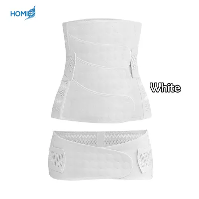 HOMIE Postpartum Waist Belt Set (Breathable Binder for Natural Birth & C-Section Recovery) Maternity