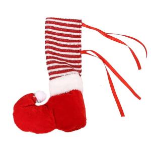 Giáng sinh ghế nhà bếp chân trang trí bao gồm ghế giáng sinh chân Bìa Ghế ăn chân slipcovers ghế giáng sinh chân Bìa