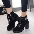 A-Linna Ladies korean Fashion Boots #888 High heel (ADD 1 SIZE BIGGER)#888. 