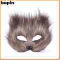Bopin Women Plush Fox Mask ฮาโลวีน Carnival ชุดแฟนซีปาร์ตี้ props หน้ากากสุนัขจิ้งจอกน่ารัก. 