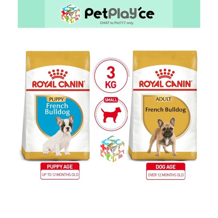 Royal Canin French Bulldog Puppy Adult (3kg) Dry Dog Food Original Pack BHN SPT Range Lazada PH