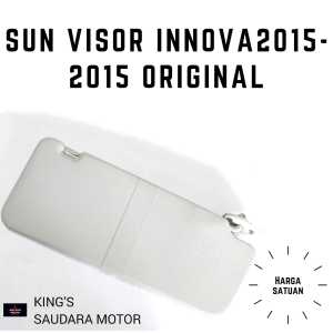 Sunvisor Sun Visor Penahan Matahari Mobil Toyota Innova 2005 2015 Abu Abu Cream Original Best Seller