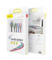 Dây sạc 4 đầu Baseus 4 in 1 lightning micro usb type c - cáp sạc đa năng 3 in 1 cho IP samsung ..vv.