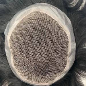 ลูกไม้ออสเตรเลียพร้อมผมปลอมผู้ชาย Pu ใสทนทานวิกผมระบายอากาศผู้ชาย100% ระบบเส้นผมมนุษย์วิกผมธรรมชาติ6นิ้วผมทดแทนเส้นผมที่มองไม่เห็นผมตรงธรรมชาติ