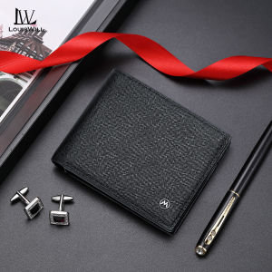 LouisWill RFID Block Short Wallet  Solid Color Retro Short Wallet Coin Bag Zipper Clutch Wallets Soft PU Wallet Multi-Card Position ID Credit Cards Holders Coin Bag Business Wallets