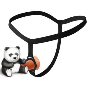 จีสตริงยืดหยุ่นกางเกงในชายเซ็กซี่กางเกงชั้นในชายระบายได้ซิลิโคนกระเป๋าด้านหน้า