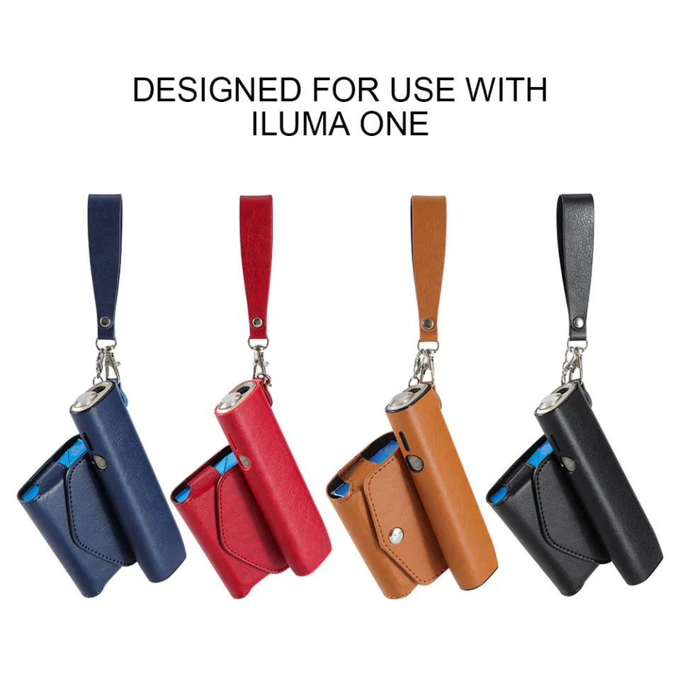 2 in 1 Portable For iluma one Casing With Storage Pouch Bag Leather Cover  Sleeve For ILUMA ONE Case With Lanyard