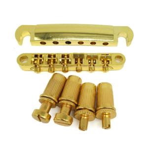 Tune O Matic Bridge Rollers Saddle Tune O-Matic Guitar Bridge with Tailpiece & Studs for LP Guitar Replacements Kits