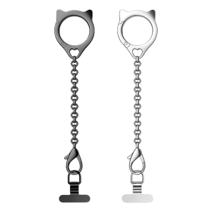 Strong Metal Phone Lanyard Detachable Rings Holder with Not Slip Hook Portable Metal Phone Straps for Smartphones Key