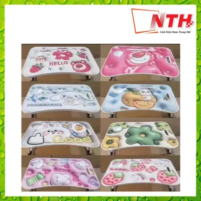Bàn học gấp gọn 5D cao cấp có khe cắm