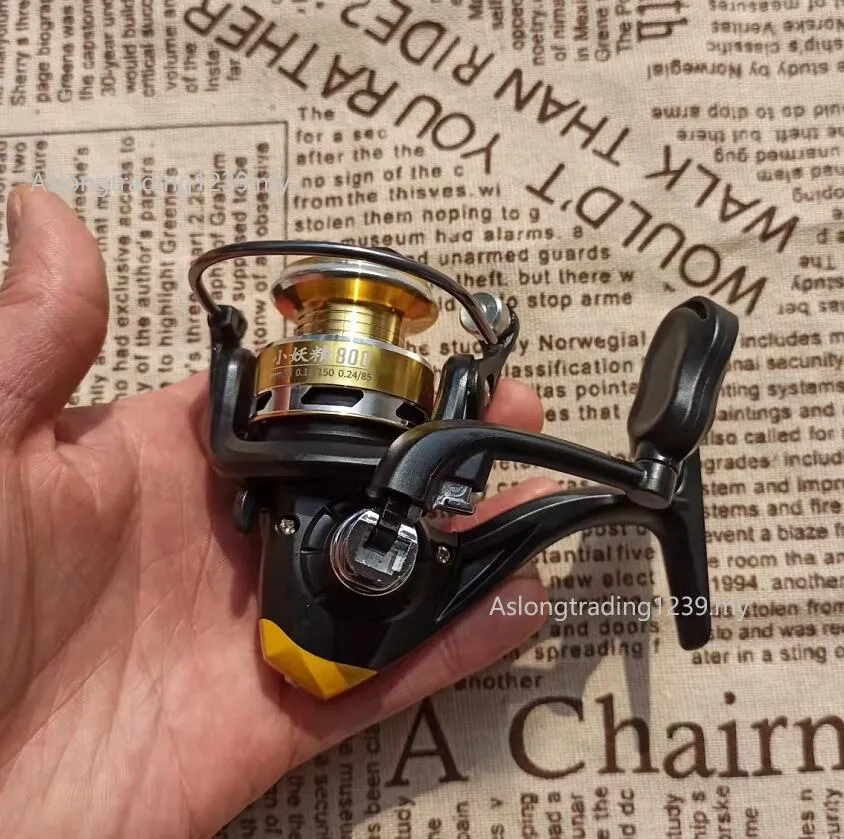 800 size Mini Spinning Fishing Reel Metal Coil Spool 10KG Max Drag