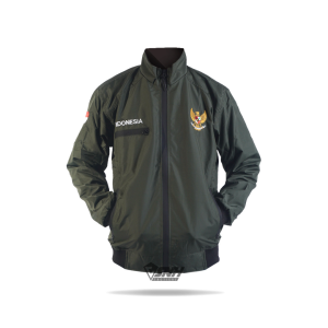 Jaket WP Garuda Indonesia Waterproof Full Bordir  [Navy] [Hitam] [Army]