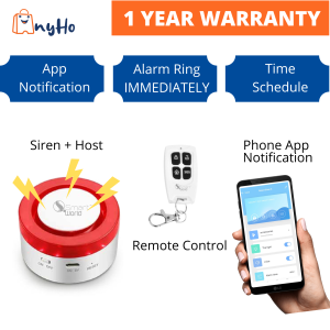 Smart World Smart Elderly Alert SOS Emergency Call Button for Elderly Patient Personal in Home Alert System Panic Button SOS Button Mobile Notification