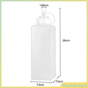 M.Grocer 800ml/1000ml Plastic Squeeze Condiment Bottles Ketchup Mustard Hot Sauces Olive Oil Bottle