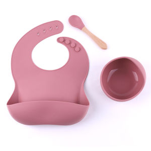 8pcs Silicone Feeding Essential Baby Tableware Utensils