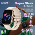 Amazfit GTS 3 Smartwatch 1.75"AMOLED screen GPS watch with 5 ATM WaterproofSpO2 Heart Rate Female Cycle Monitoring Sleep. 