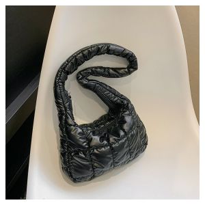 Tas Puffy Bag Connie Glossy Tas Bahu Mini Lucu Korean Style Import Tas Puffer Metalik Shoulder Bag SB011 CONNIE