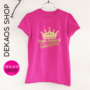BAJU LINE DANCE WANITA LENGAN PENDEK / KAOS LINE DANCE SENAM OLAHRAGA WANITA KATUN JUMBO / DEKAOS SHOP LINE DANCE QUEEN 3027