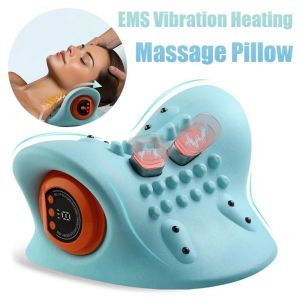 ASHANTIE Portable Cervical Massager Neck and Head EMS Cervical Massage Pillow Multi-Purpose With Heat Acupoint Massage Pillow for Adult