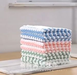 30PCS Soft Absorbent Cleaning Cloth Reusable Household Kitchen Wiping Cloth 25x25cm