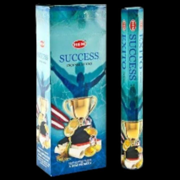 Hem, set di bastoncini di incenso #5 e porta bastoncini di incenso con 5 fragranze a tema denaro e successo