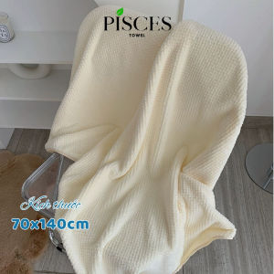 Khăn Tắm PISCES TOWEL 70x140cm Ô Vuông Trơn Cotton Mềm Mại Khăn Spa Yoga Gym Thể Thao Thấm Hút Mồ Hôi
