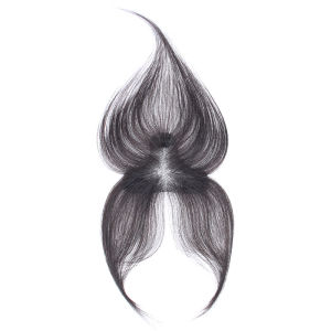 9*12-25cm Real Human Hair Baby Hair Edge Fringe Soft Thin Bangs Hair Topper For Women