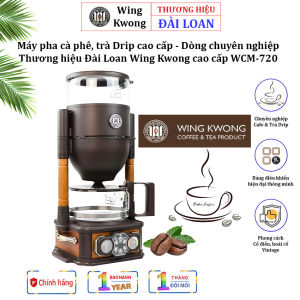 Máy pha cà phê trà Drip cao cấp - Dòng máy chuyên nghiệp - Công suất 1300W. Thương hiệu Đài Loan Wing Kwong cao cấp WCM-720