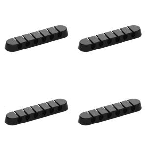 4PCS Plastic Desk Cable Management Holder Dustproof Cord Organizers Cable Storage Stand Plastic Texture for Home Office