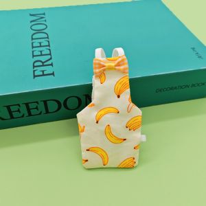 ONTOSTORE90RE8 Colorful Fruit Parrot Diaper Bowtie Breathable Pet Bird Clothes  Keep Birds Clean Pet Bird Apron Daily Wear