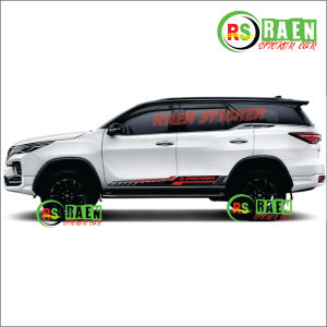 PROMO STIKER VARIASI LIST BODY SAMPING MOBIL TOYOTA FORTUNER STICKER MINIMALIS TERMURAH