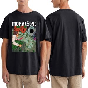 MORALFLAT-Tshirt-Kaos Pria Wanita-ML-24s-Hitam